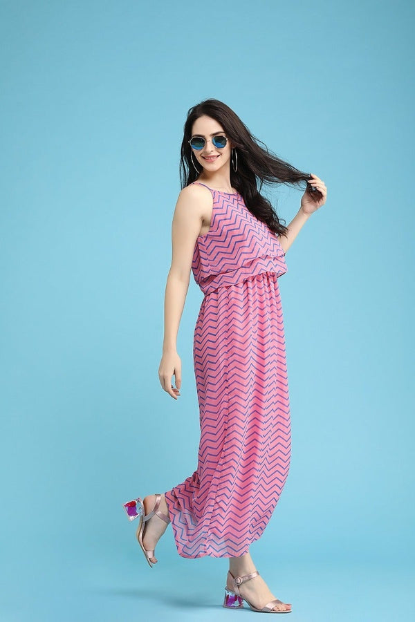 Gipsy Bright Pink Maxi Dress Pink