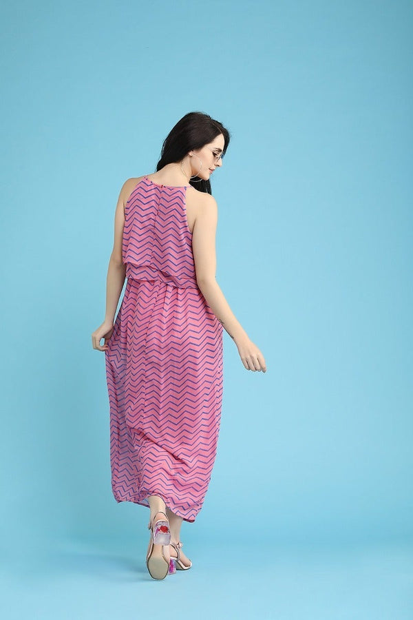 Gipsy Bright Pink Maxi Dress Pink