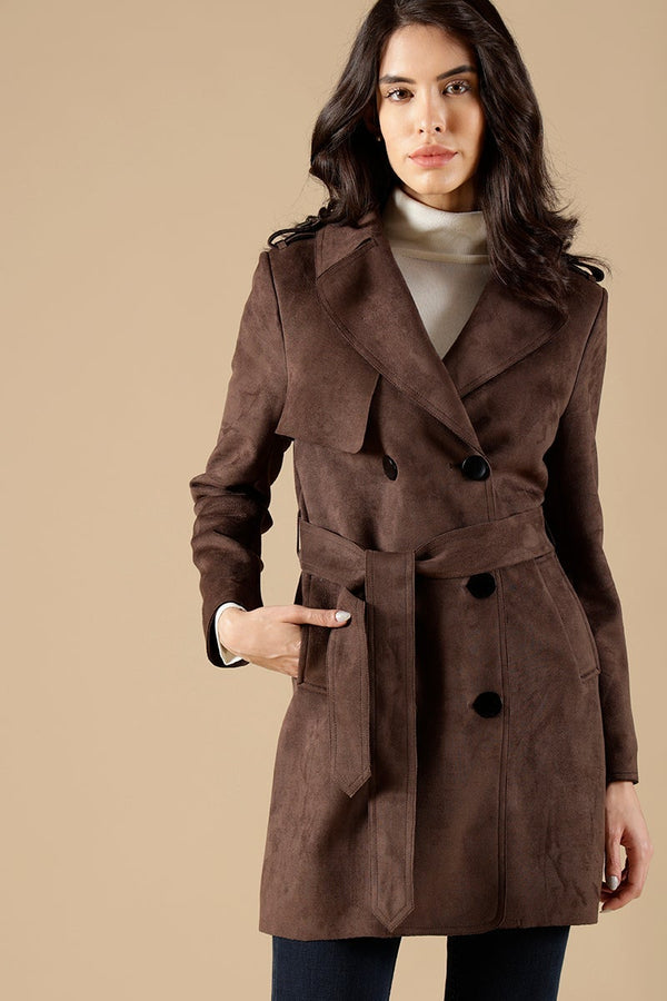 gipsy Dark Grey Regular Fit Suede Jackets Grey