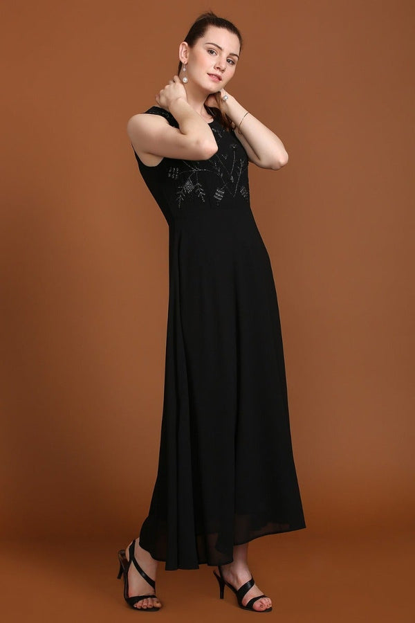 Gipsy Elegant Black Party Dress Black