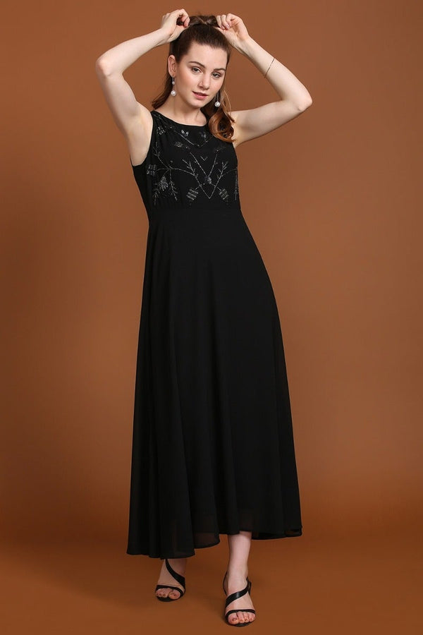 gipsy Elegant Black Party Dress Black
