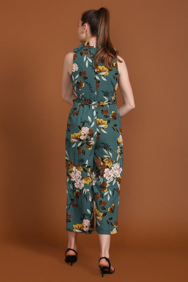 Gipsy Floral Chic Jumpsuit Teal
