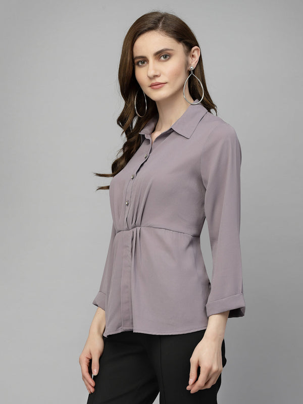 Gipsy Gipsy Aubergine Georgette Tunic Aubergine