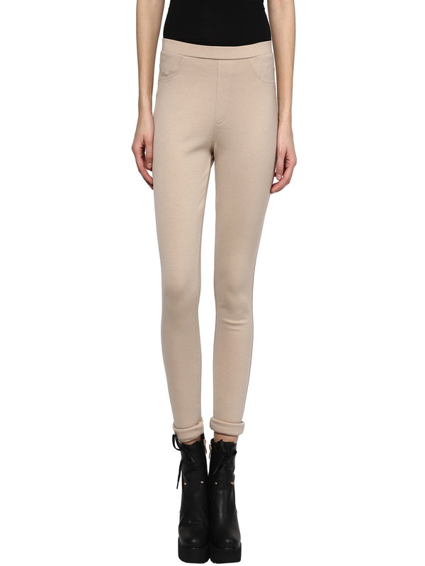 Gipsy Gipsy Beige Casual Rayon Jegging Beige