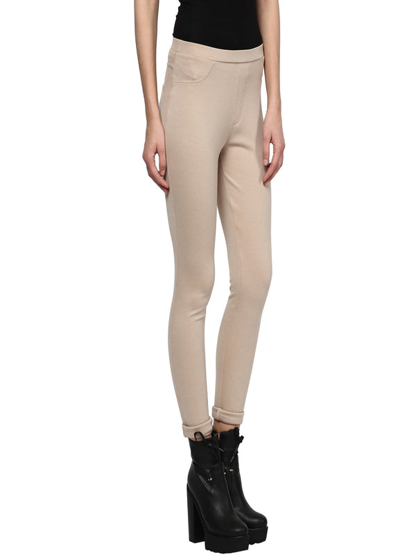 Gipsy Gipsy Beige Casual Rayon Jegging Beige