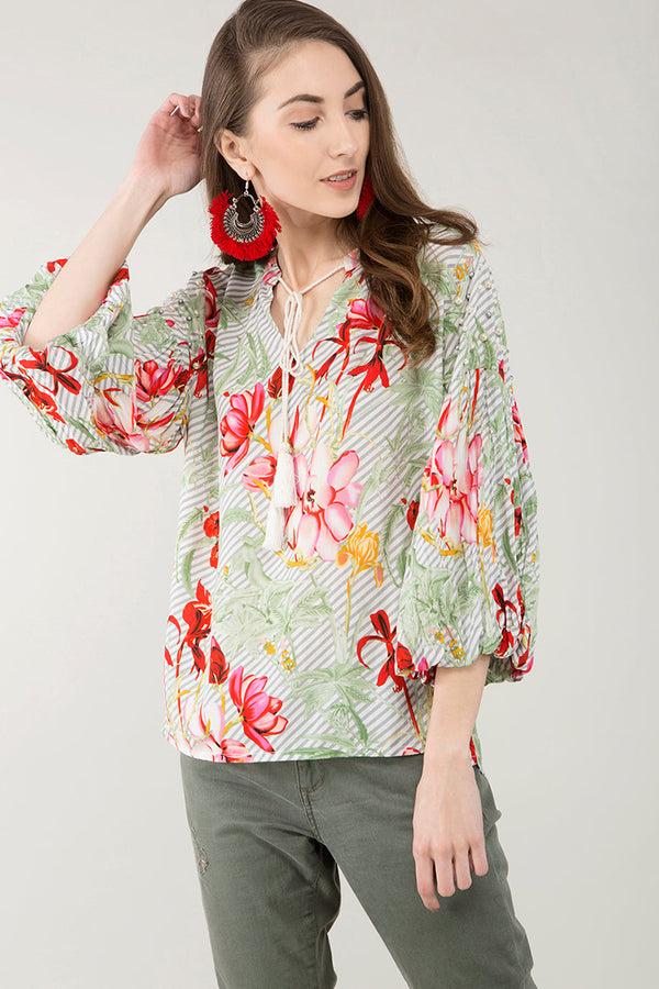 gipsy Gipsy Beige Fashion Tunic Beige