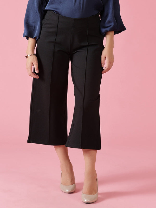 Gipsy Gipsy Black Casual NR Knit Culottes Black