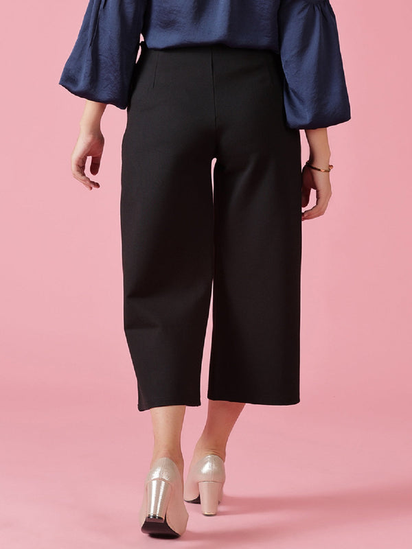 Gipsy Gipsy Black Casual NR Knit Culottes Black