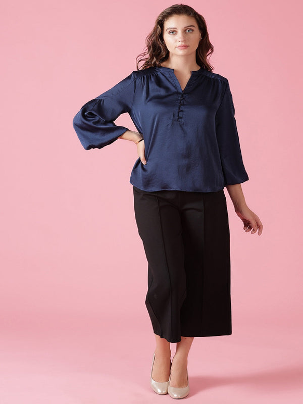 gipsy Gipsy Black Casual NR Knit Culottes Black