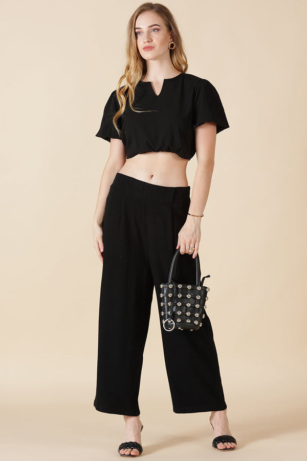 Gipsy Gipsy Black Cotton Ladies Pant Black