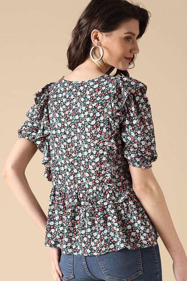 Gipsy Gipsy Black Fashion Rayon Blouse Black