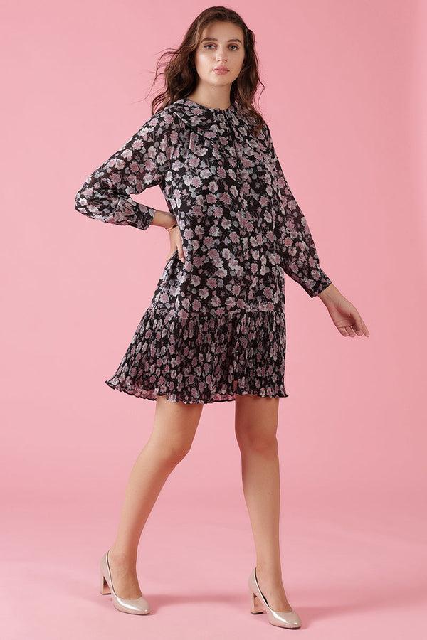 Gipsy Gipsy Black Georgette Dress Black