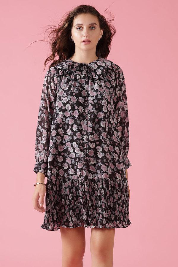 gipsy Gipsy Black Georgette Dress Black