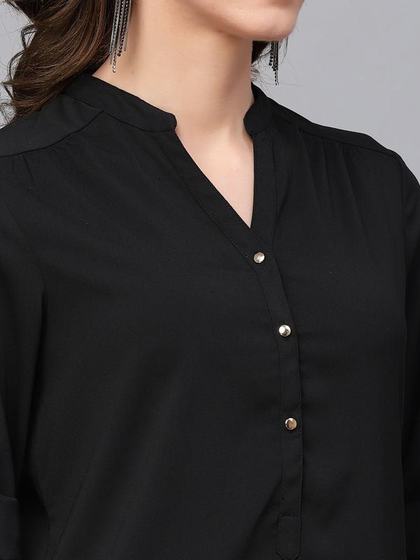 Gipsy Gipsy Black Georgette Tunic Black