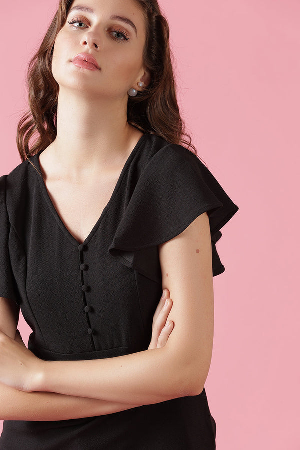 Gipsy Gipsy Black Knit Blouse Black