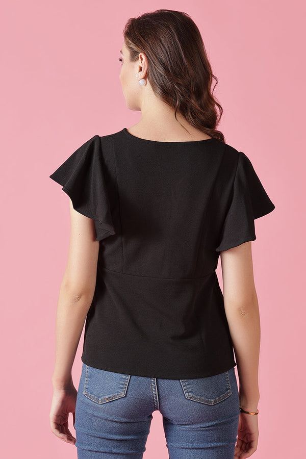 Gipsy Gipsy Black Knit Blouse Black