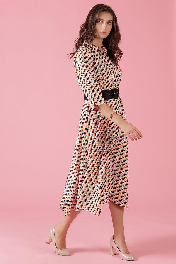 Gipsy Gipsy Black Poly Crepe Dress Black