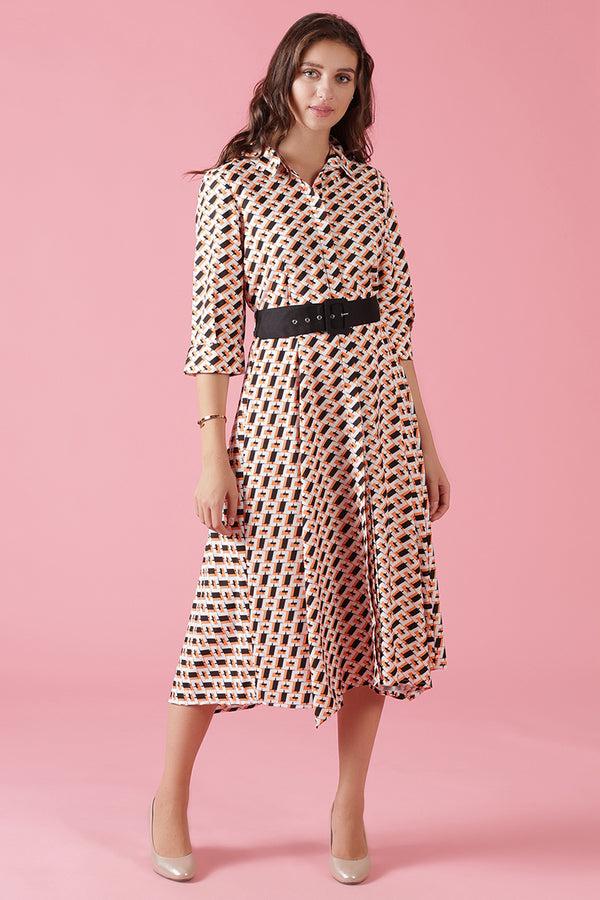 gipsy Gipsy Black Poly Crepe Dress Black