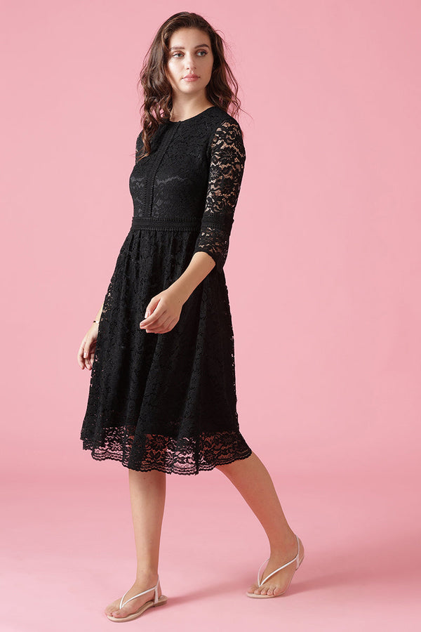 Gipsy Gipsy Black Polyester Dress Black
