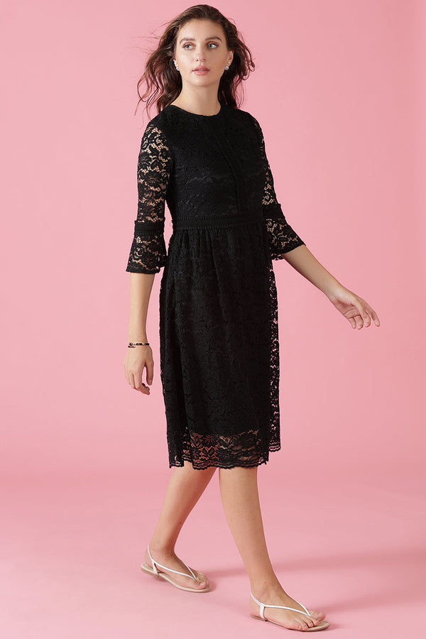 Gipsy Gipsy Black Polyester Dress Black