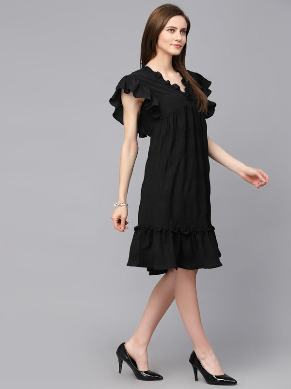 Gipsy Gipsy Black Polyster Dress Black