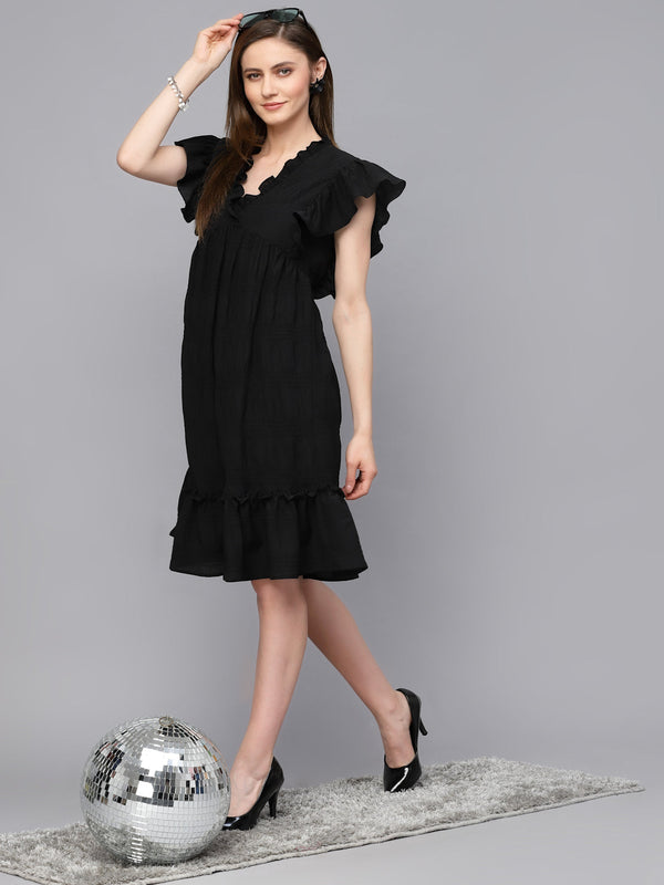 Gipsy Gipsy Black Polyster Dress Black