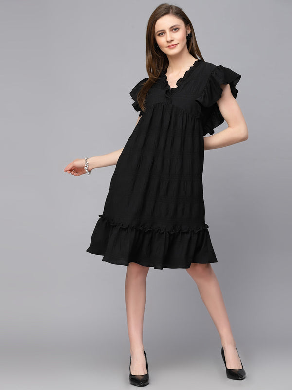 gipsy Gipsy Black Polyster Dress Black
