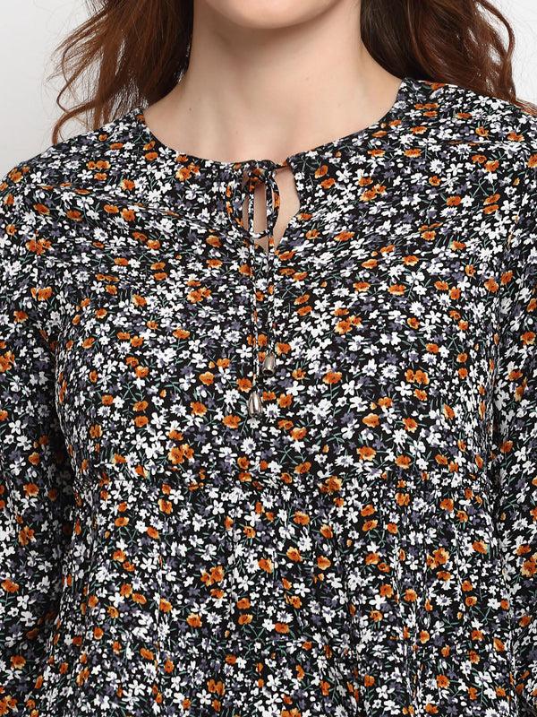 Gipsy Gipsy Black Rayon Crepe Blouse