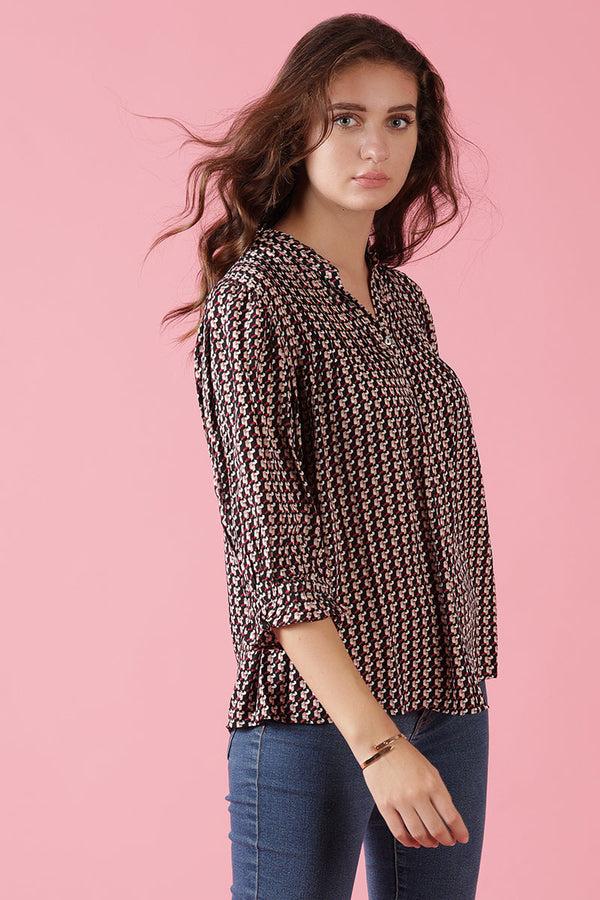 Gipsy Gipsy Black Rayon Shirt Black