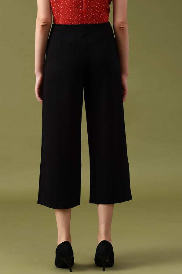 Gipsy Gipsy Black Solid Pant/Trousers Black