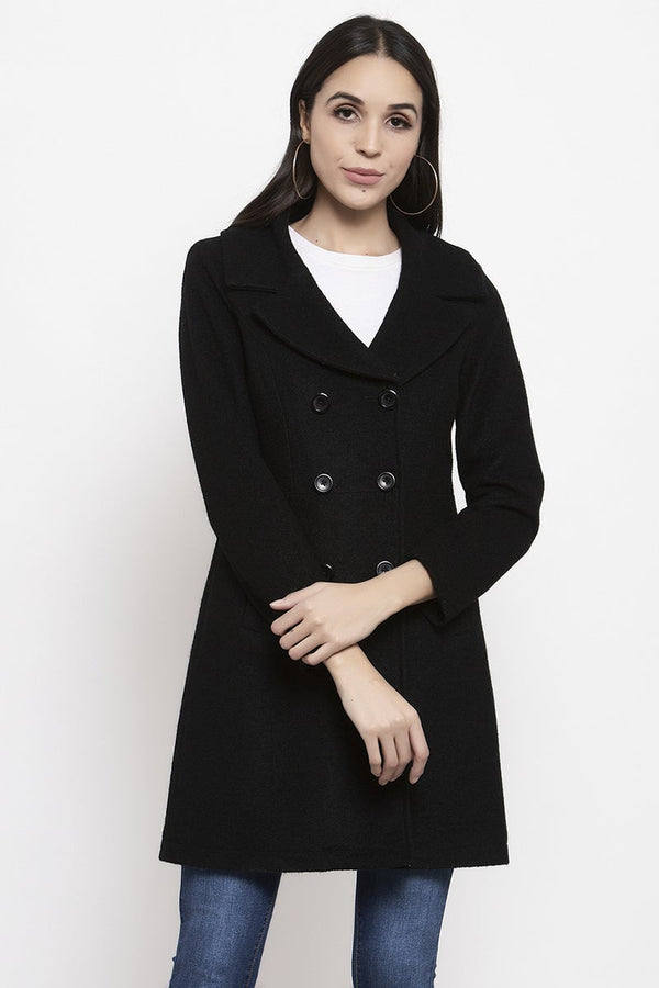 gipsy Gipsy Black Solid Polyester Jacket Black