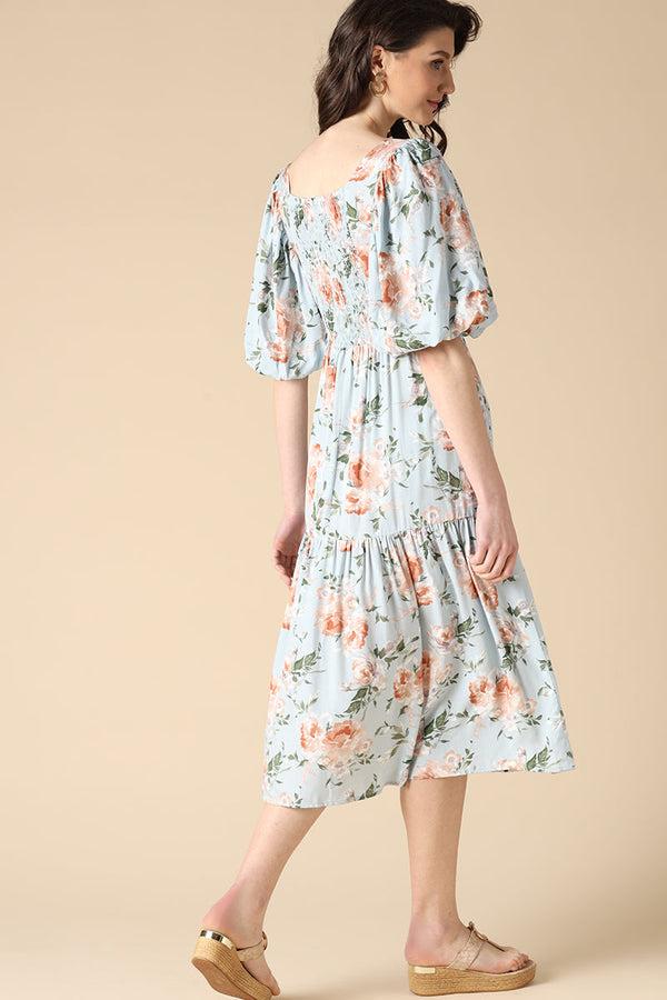 Gipsy Gipsy Blue Fashion Rayon Dresses Blue