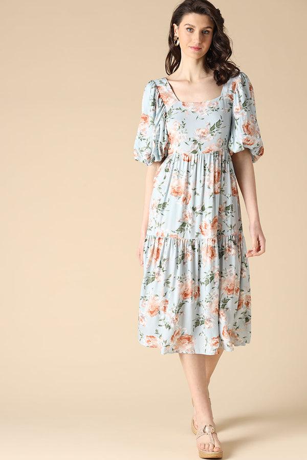 gipsy Gipsy Blue Fashion Rayon Dresses Blue