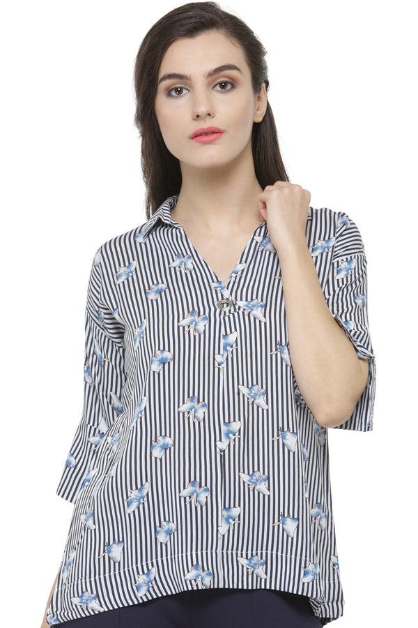 gipsy Gipsy Blue Fashion Tunic Blue