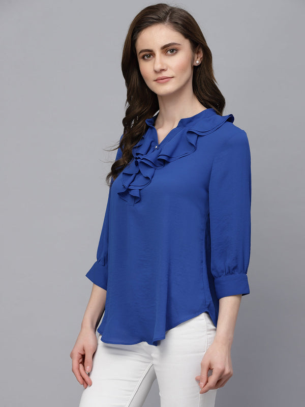 Gipsy Gipsy Blue Georgette Tunic Blue