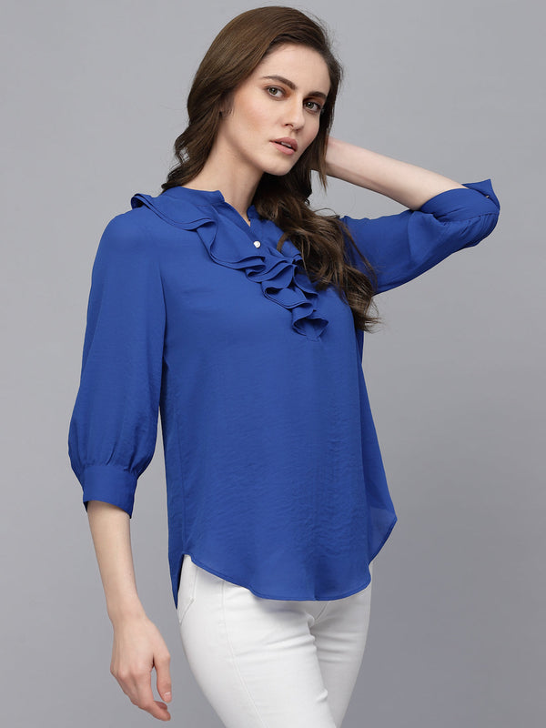Gipsy Gipsy Blue Georgette Tunic Blue