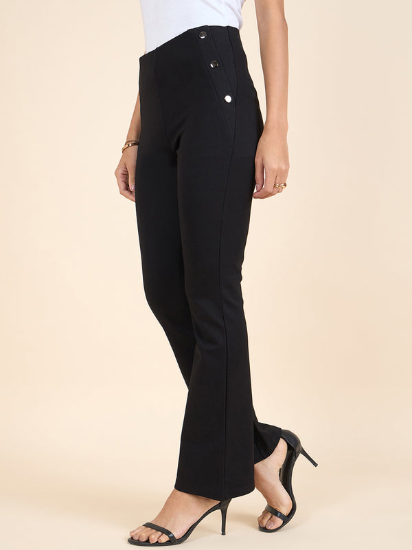 Gipsy Gipsy Bottom Wear Ladies Pant Black