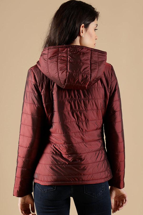 Gipsy Gipsy Burgandy Polyester Jacket Burgandy