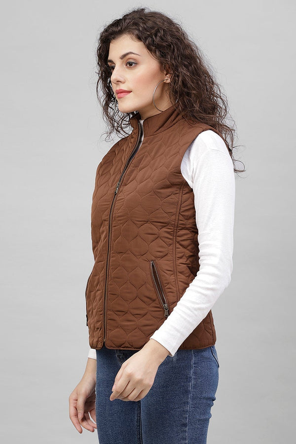 Gipsy Gipsy Coffee Brown Polyester Jacket Brown