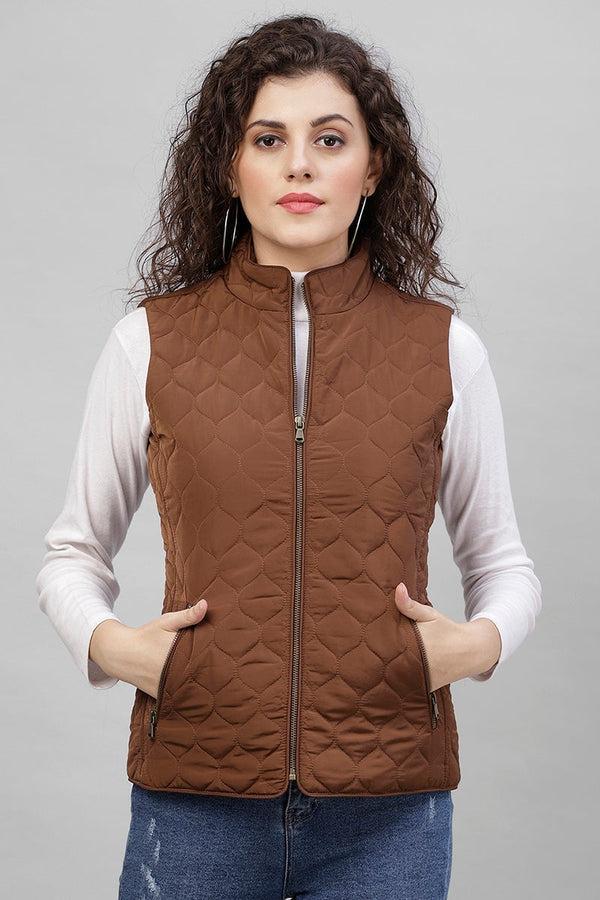 gipsy Gipsy Coffee Brown Polyester Jacket Brown