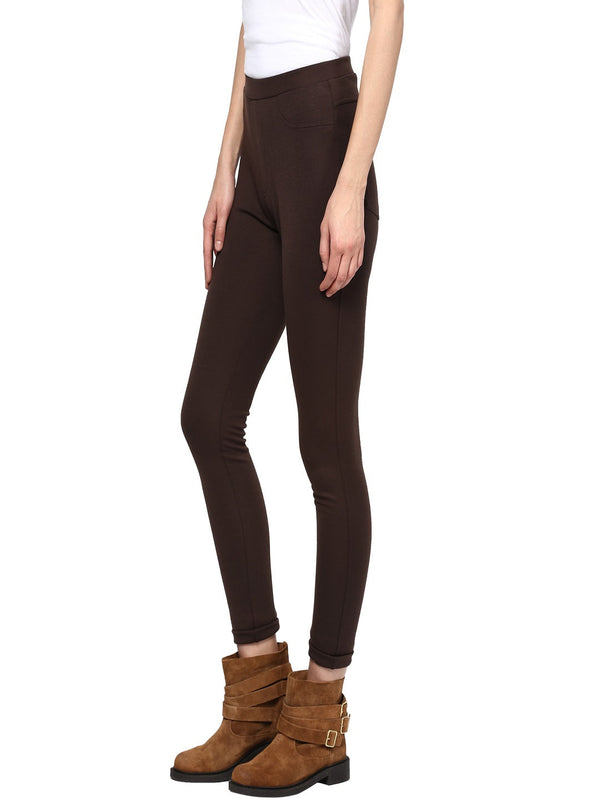 Gipsy Gipsy Coffee Casual Rayon Jegging Brown