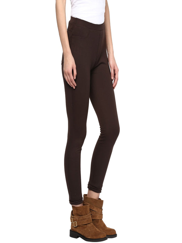 Gipsy Gipsy Coffee Casual Rayon Jegging Brown