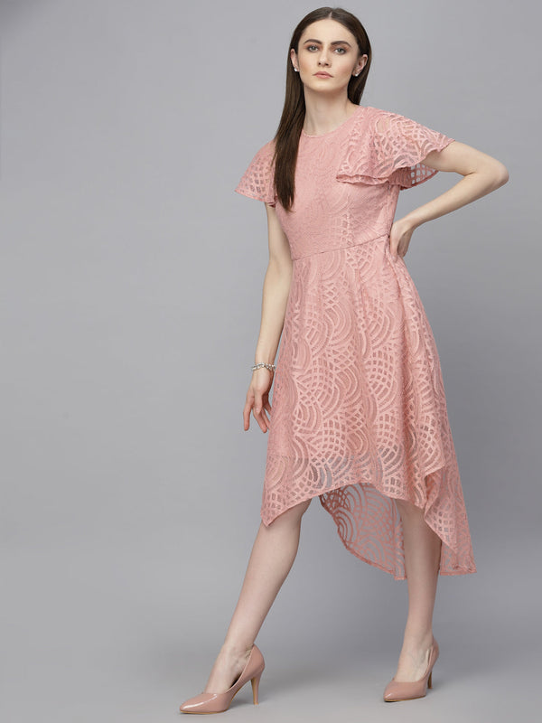 Gipsy Gipsy Dusky Pink Net Fabric Dress Dusky Pink