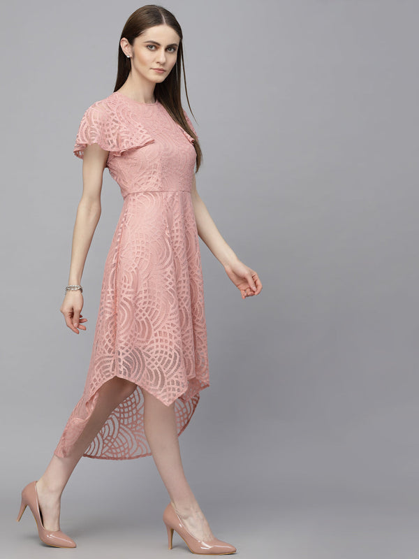 Gipsy Gipsy Dusky Pink Net Fabric Dress Dusky Pink