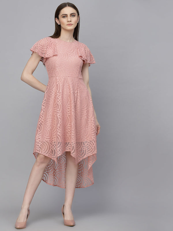 gipsy Gipsy Dusky Pink Net Fabric Dress Dusky Pink