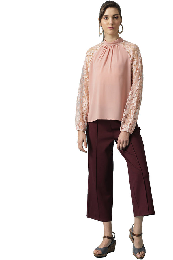 Gipsy Gipsy Dusky Pink Poleyster Blouse