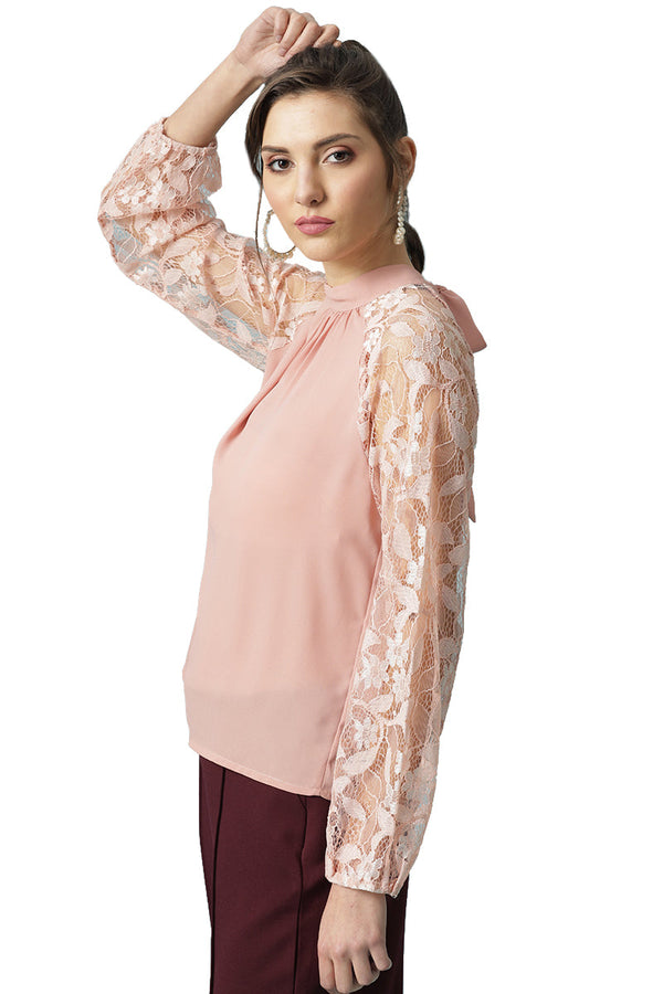 Gipsy Gipsy Dusky Pink Poleyster Blouse