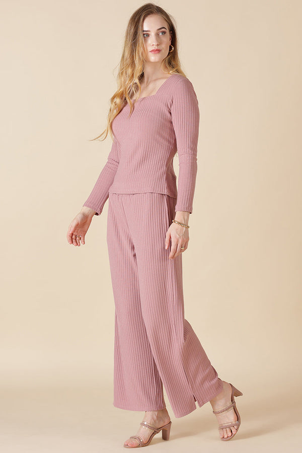 Gipsy Gipsy Dusky Pink Poly Knit Blouse Dusky Pink