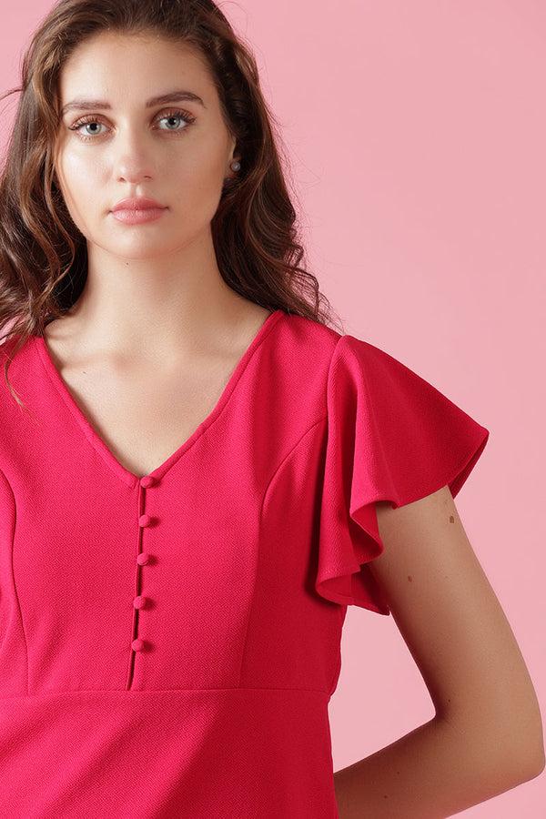 Gipsy Gipsy Fuchsia Knit Blouse Pink