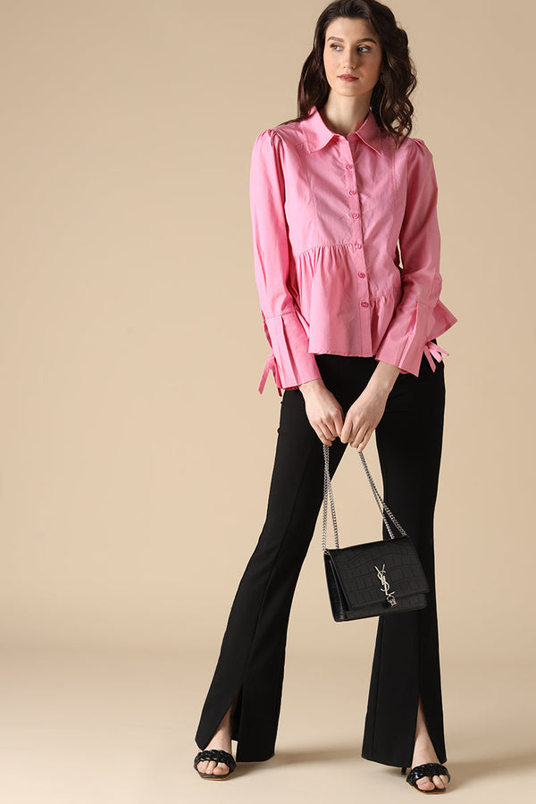 Gipsy Gipsy Fuschia Fashion Cotton Shirt Fuschia
